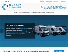 Tablet Screenshot of blueskyguttering.co.uk